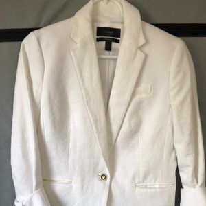 J. Crew white linen Campbell blazer